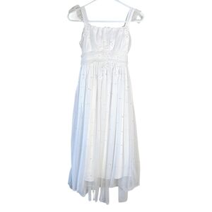 Us Angels White Flower Girls Dress Size 12